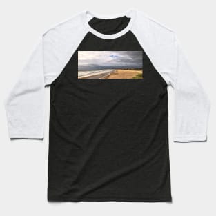 Blyth Beach Panorama Baseball T-Shirt